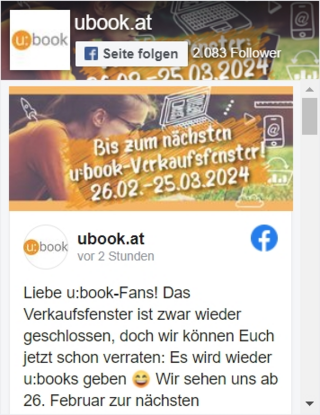 u:book at Facebook